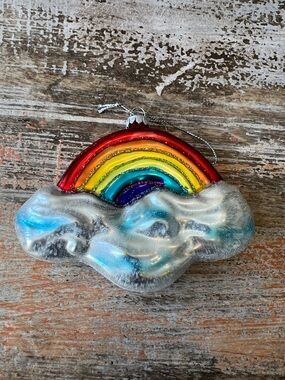 Rainbow Glass Ornament